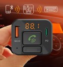 Transmiter FM z bluetooth i ładowarką 20W