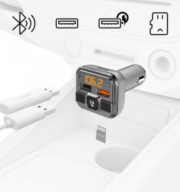 Transmter FM z bluetooth z ładowarką 18W