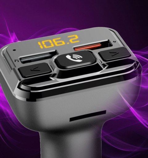 Transmter FM z bluetooth z ładowarką 18W