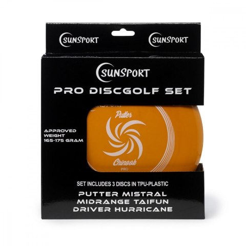 Gra DiscGolf set Pro, Putter,Mid Range&Drivet Plastik