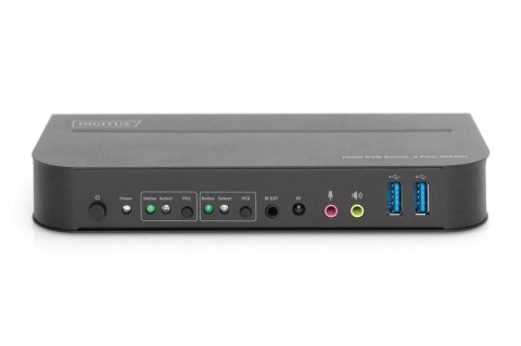 Przełącznik KVM 2 portowy, 2x HDMI IN, 1x HDMI OUT, 2x USB A, 1x Audio, 4K x 2K 60Hz, IN&OUT
