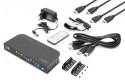Przełącznik KVM 2 portowy, 2x HDMI IN, 1x HDMI OUT, 2x USB A, 1x Audio, 4K x 2K 60Hz, IN&OUT