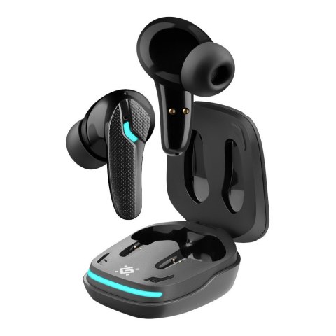 Słuchawki z mikrofonem Defender CyberDots 285 bezprzewodowe Bluetooth TWS czarne Low Latency