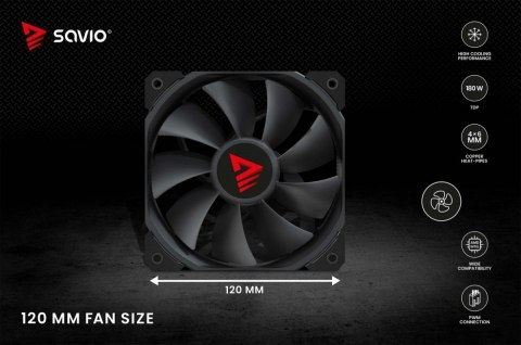 Chłodzenie procesora CPU Vortex X2 Black