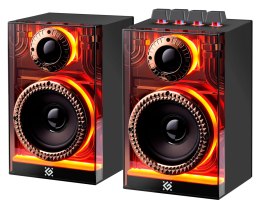 Defender głośniki FUTURO, 2.0, 20W, czarne, AUX/Bluetooth, podświetlenie