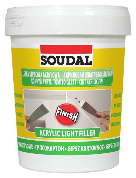 LEKKA SZPACHLA AKRYLOWA BIAŁA 0.9L