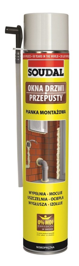 PIANKA MONTAŻOWA SOUDAL RURKA 750ML