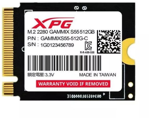 OUTLET_1: Dysk SSD Adata XPG GAMMIX S55 512GB M2230 (OUTLET)