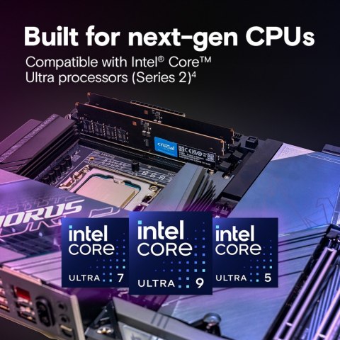 Pamięć DDR5 64GB/6400 CL52 CUDIMM