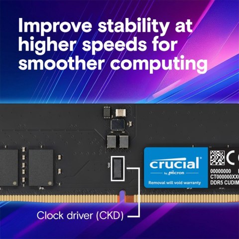 Pamięć DDR5 64GB/6400 CL52 CUDIMM
