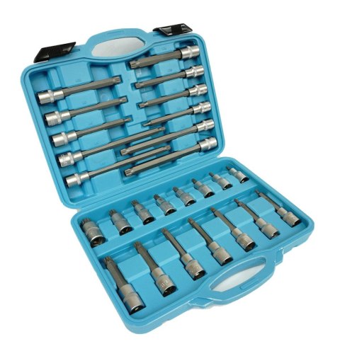 KLUCZE SPLINE 1/2" PRZEDŁUŻANE 26szt /SILVER