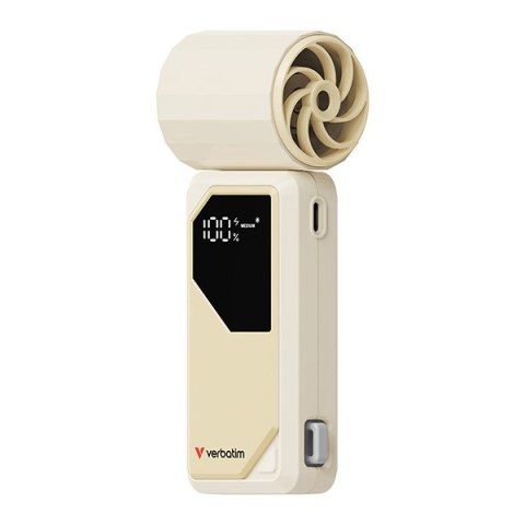 Verbatim Wentylator ręczny, Cool ,n, Go AirJet, biało-srebrny