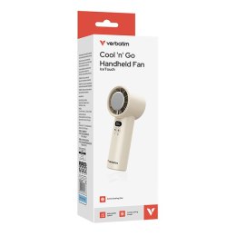 Verbatim Wentylator ręczny, Cool ,n, Go Ice Touch, biało-srebrny