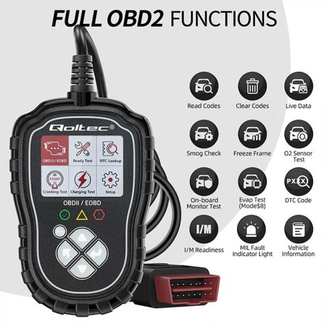 Cyfrowy Tester diagnostyczny ProLine | OBDII EOBD | 8V-25V | DualSystem