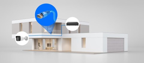 Zestaw monitoringu Hilook 4 kamery IP IPCAM-B8-30DL z dyskiem 1TB