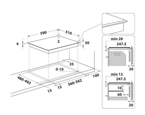 Płyta indukcyjna szklano-ceramiczna WSS4060BF