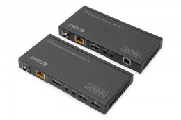 Przedłużacz/Extender KVM HDMI+USB HDBaseT 70m 4K30Hz HDCP 2.2 PoC (Power over Cable) audio IR zestaw