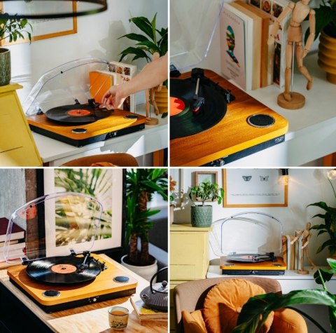 Gramofon AD1914 Wood USB Bluetooth