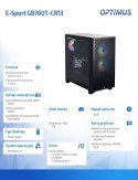 Komputer E-Sport GB760T-CR18 i5-14400F/16GB/1TB/RTX 5060 8GB/W11