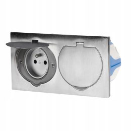 PODWÓJNE GNIAZDO PODTYNK. ORNO OR-AE-1398MB