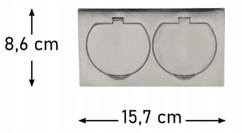 PODWÓJNE GNIAZDO PODTYNK. ORNO OR-AE-1398MB