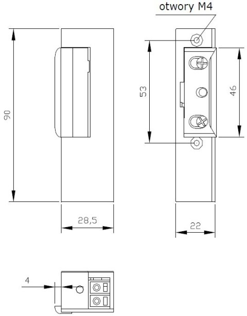 ZACZEP ELEKTRA R3 BEZ BLOK. PRAWY; 2191