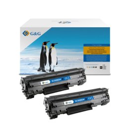 G&G kompatybilny toner z HP CE285A, CB435A, CB436A, CE278A, Canon CRG128, 7, NT-PH435LCU, black, 3000s
