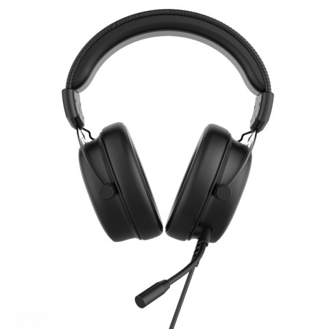 HP DHE-8005N słuchawki z mikrofonem, przewodowa, czarna, 2.0, podświetlona, 3.5 mm jack + USB