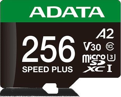Adata Karta pamięci microSD Speed Plus 256GB UHS1 U3 V30 A2 180/160 MB/s