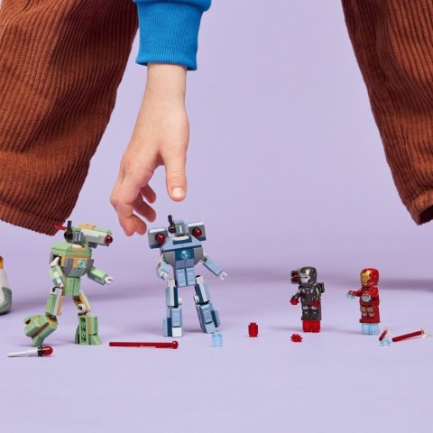 Klocki Super Heroes 76320 Iron Man i War Machine kontra drony Hammera
