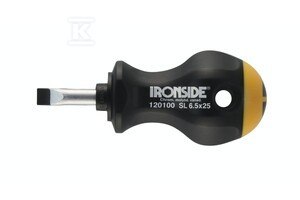 ŚRUBOKRĘT IRONSIDE KRÓTKI PŁASKI 6.5
