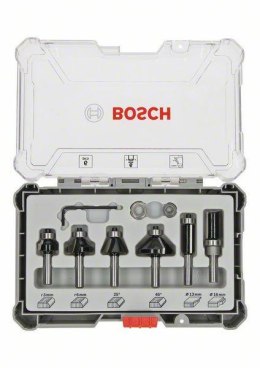 BOSCH ZESTAW FREZÓW 6szt. UCHWYT 6mm TRIM & EDGING