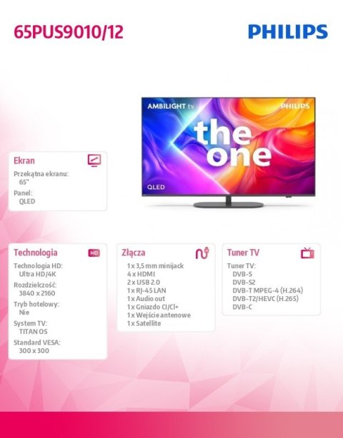 Telewizor 65 cali LED 65PUS9010/12