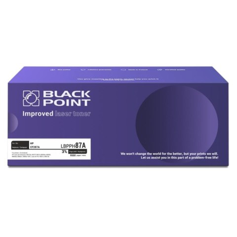 Toner Black Point do Hp (CF287A) Black 9500 str. z chipem