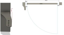 Uchwyty MOD.80/10/16 na słupek do napędów z otworami 10mm: Beninca, NICE, BFT Athos, DEA itd.