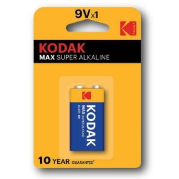 Kodak MAX SUPER Jednorazowa alkaliczna baterie 9VA, 1-pack