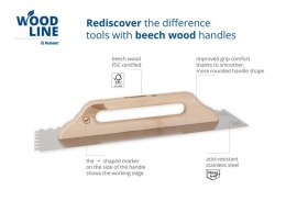 PACA NIERDZEWNA GŁADKA 130*480 ZĄB 6*6 WOOD LINE