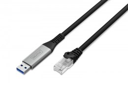 Kabel adapter USB-A - RJ45 Kat. 6A S/FTP, 1 Gbit/s, USB 3.2 Gen1, LSZH, 2m