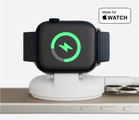 Magnetyczna stacja ładująca HyperJuice Qi2 Biała