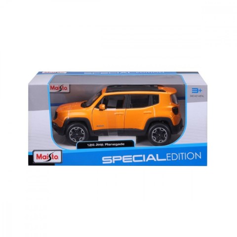 Model kompozytowy Jeep Renegade pomarańczowy 1/24