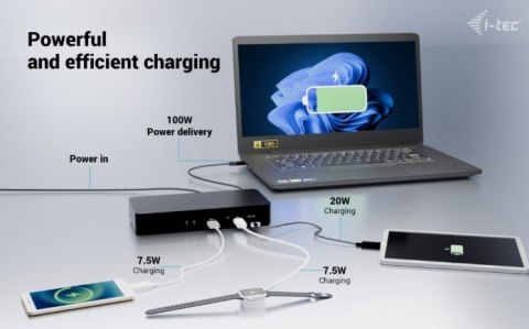Stacja dokująca Universal Intelligent Dual Display Docking Station Power Delivery 100W