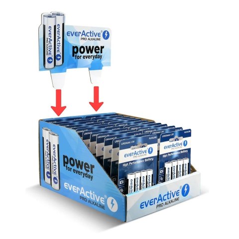 Baterie LR03/AAA pro alkaline display handlowy 96 szt.