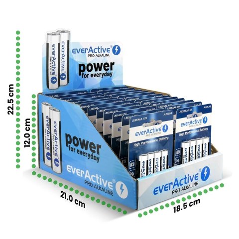 Baterie LR03/AAA pro alkaline display handlowy 96 szt.