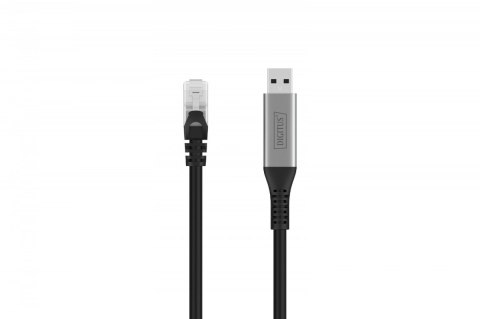 Kabel adapter USB-A - RJ45 Kat. 6A S/FTP, 1 Gbit/s, USB 3.2 Gen1, LSZH, 3m