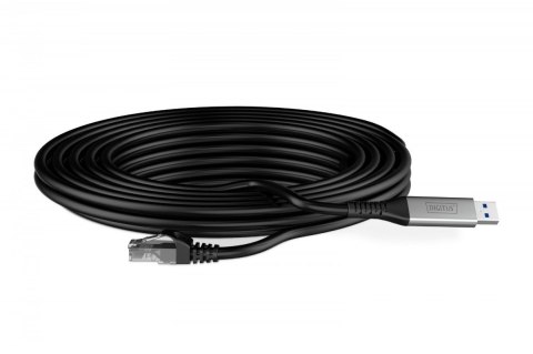 Kabel adapter USB-A - RJ45 Kat. 6A S/FTP, 1 Gbit/s, USB 3.2 Gen1, LSZH, 3m