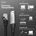 Kabel adapter USB-A - RJ45 Kat. 6A S/FTP, 1 Gbit/s, USB 3.2 Gen1, LSZH, 3m