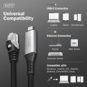 Kabel adapter USB-C - RJ45 Kat. 6A S/FTP, 1 Gbit/s, USB 3.2 Gen1, LSZH, 5m