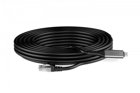 Kabel adapter USB-C - RJ45 Kat. 6A S/FTP, 1 Gbit/s, USB 3.2 Gen1, LSZH, 5m