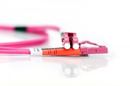 Patch cord światłowodowy FO LC-LC MM 50/125 OM4 duplex LSOH 2m