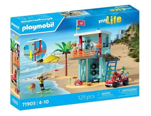 Zestaw z figurkami My Life 71903 Wieża ratownicza i plażowy samochód buggy